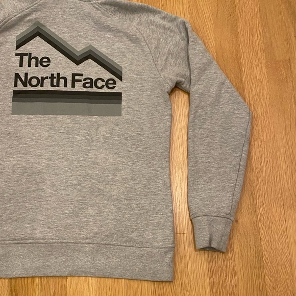 The North Face Gray Sweatshirt w Hood/ Pullover /Back Screen-Print  / Female S - Picture 12 of 16